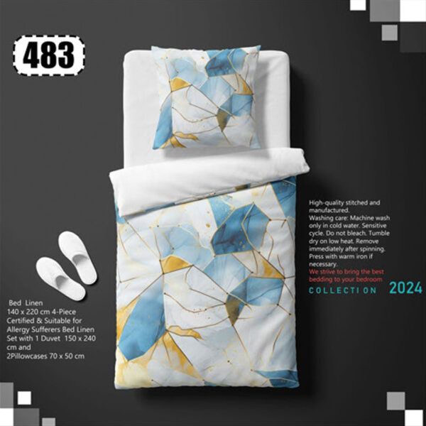 ست لحاف و رو بالشی ملحفه کد 483